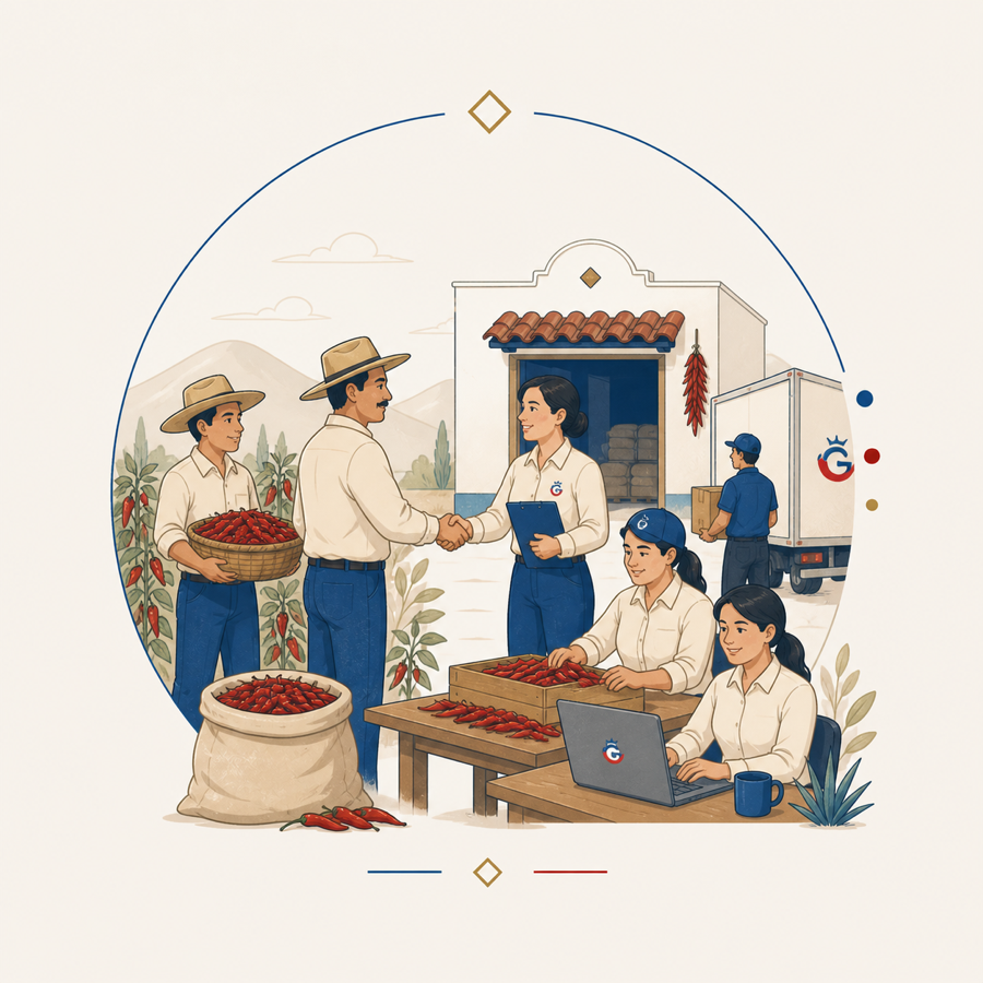 Ilustración de compromiso con clientes, proveedores y operación